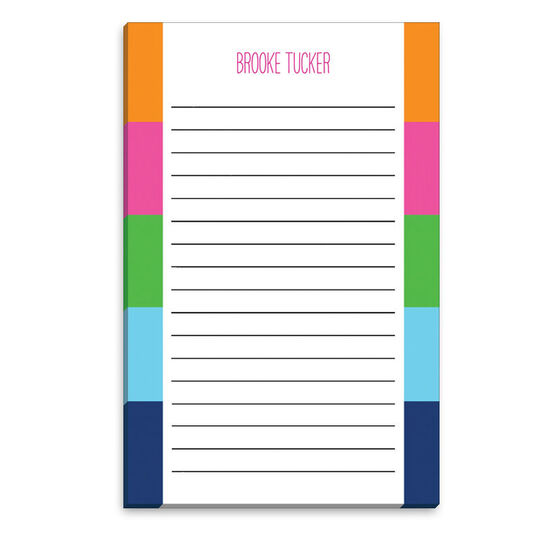 Sorbet Stripes Notepad